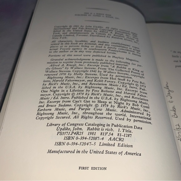 John Updike Book Lot Rabbit Redux Rabbit At Rest Rabbit Is Rich Marry Me - Picture 12 of 14